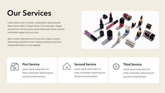 Our Services PPT Template