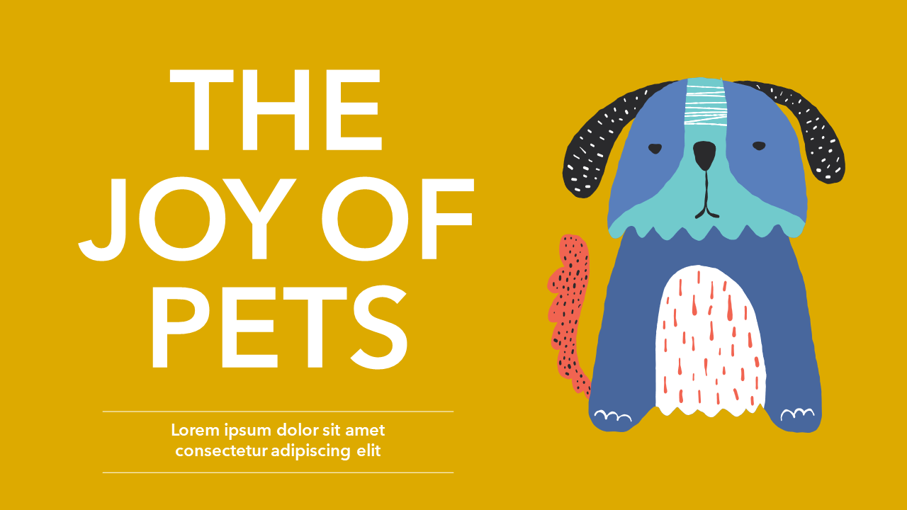 Pet and dog PowerPoint Template