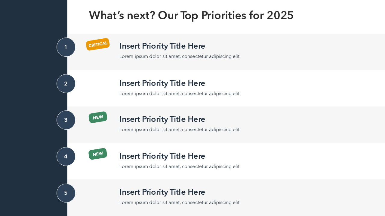 Priorities Slide