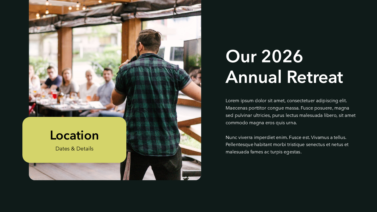 Event Recap Slides