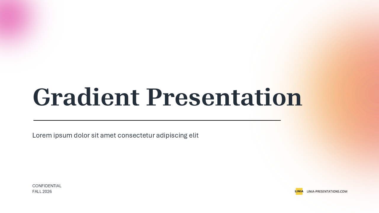 Gradient Presentation Template