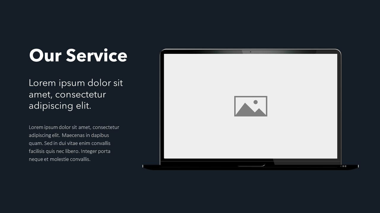 Device Mockup (in Black) - Slide Template