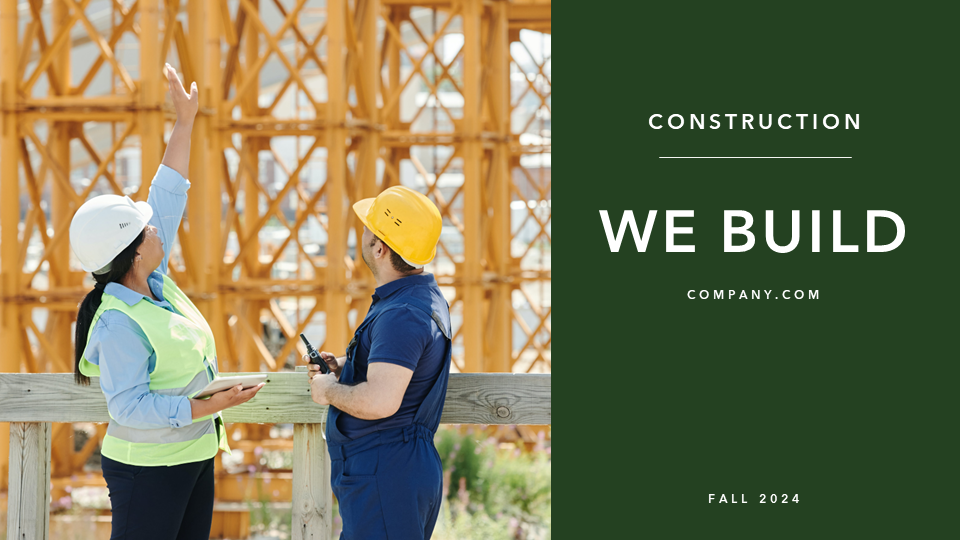Construction Presentation Template