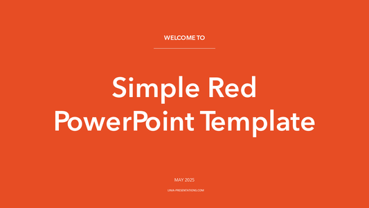 Simple Red PowerPoint Template