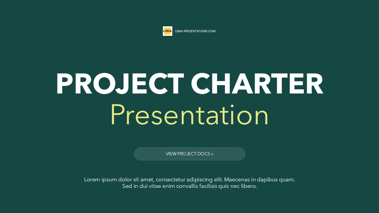 Project Charter Template PPT