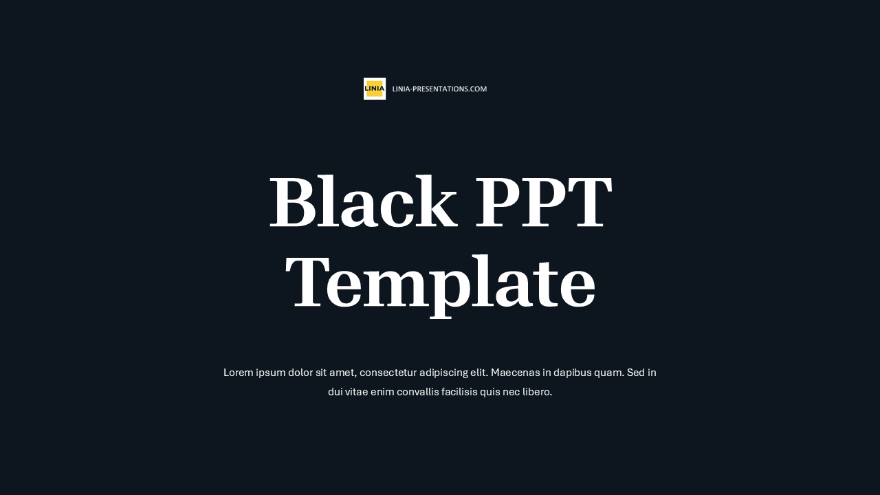 Black PPT Template