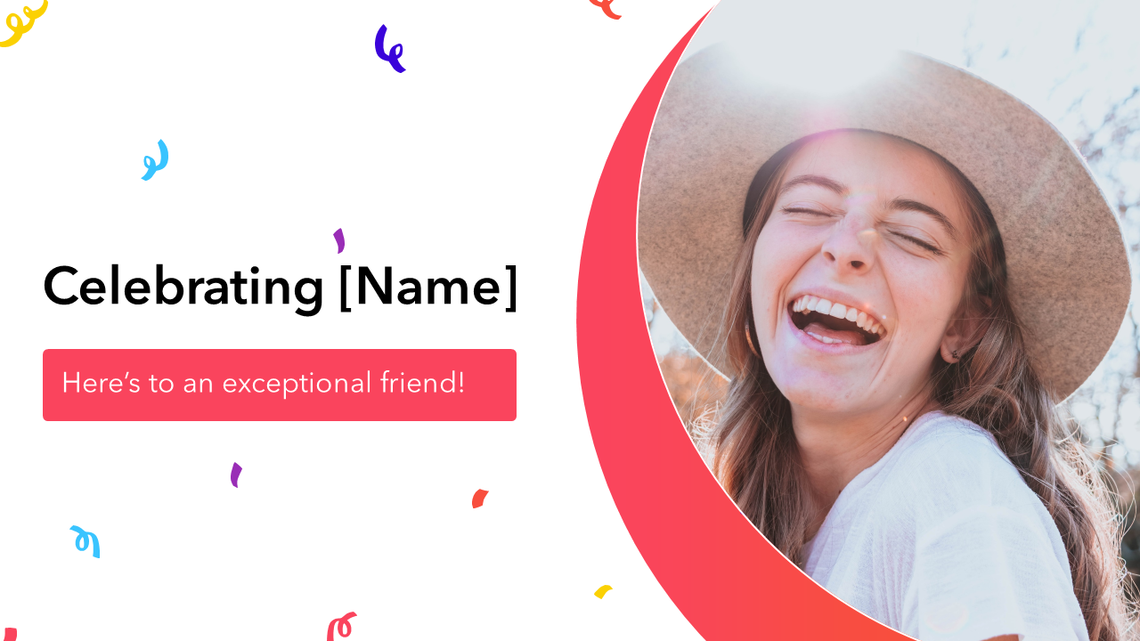 Celebration PowerPoint Template PPT Google Slides