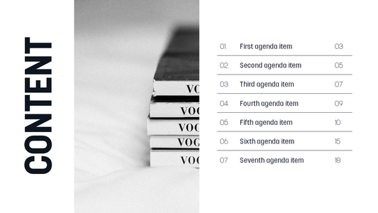 PPT Agenda Slides