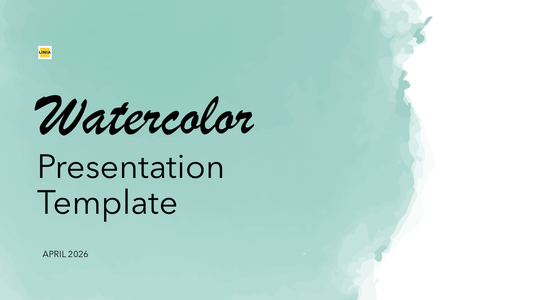 Pastel Watercolor Painted Powerpoint Template