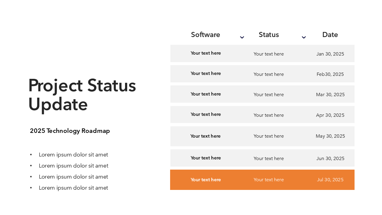 Orange and Black PPT Template