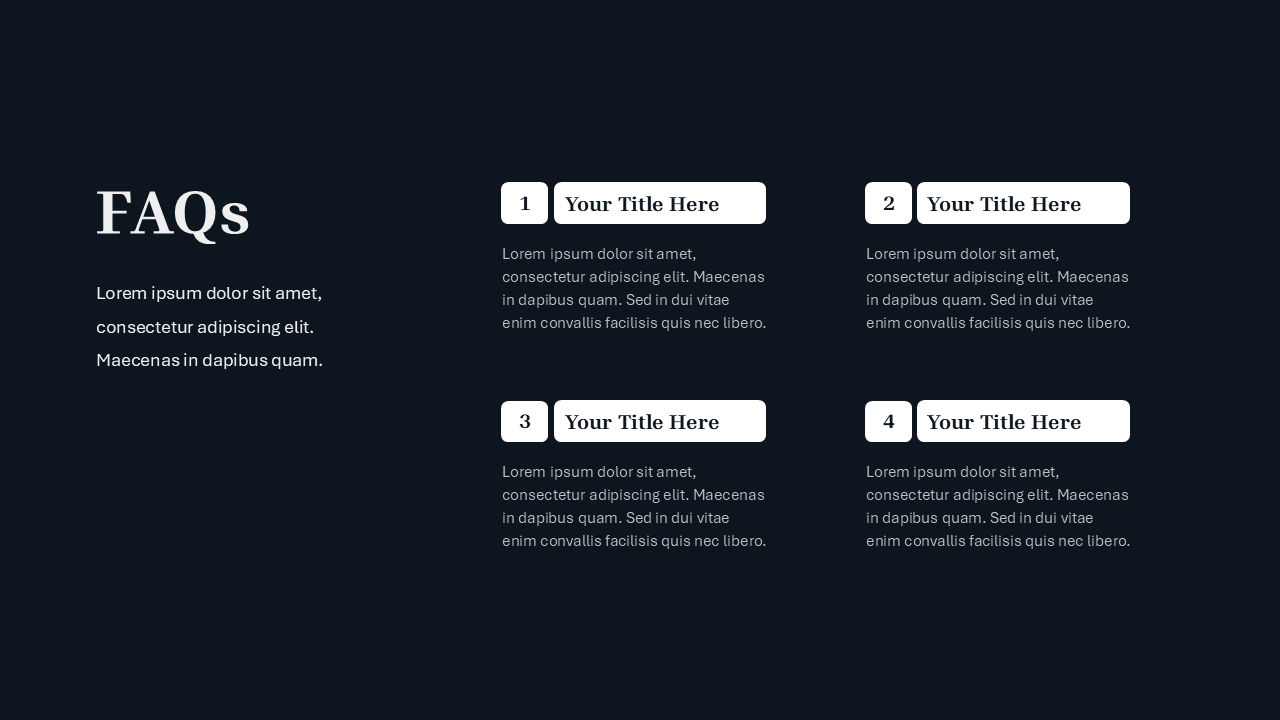 Black PPT Template