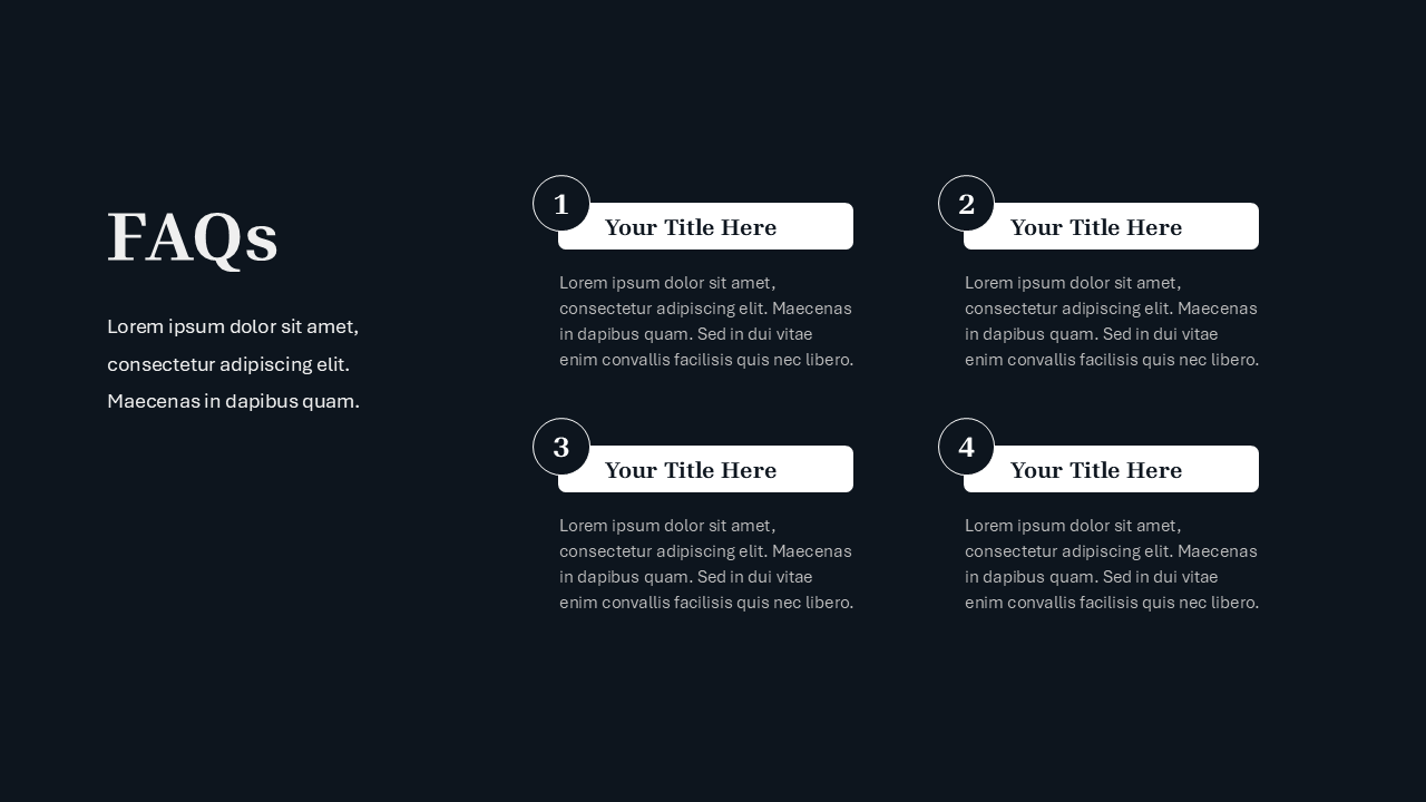 Black PPT Template