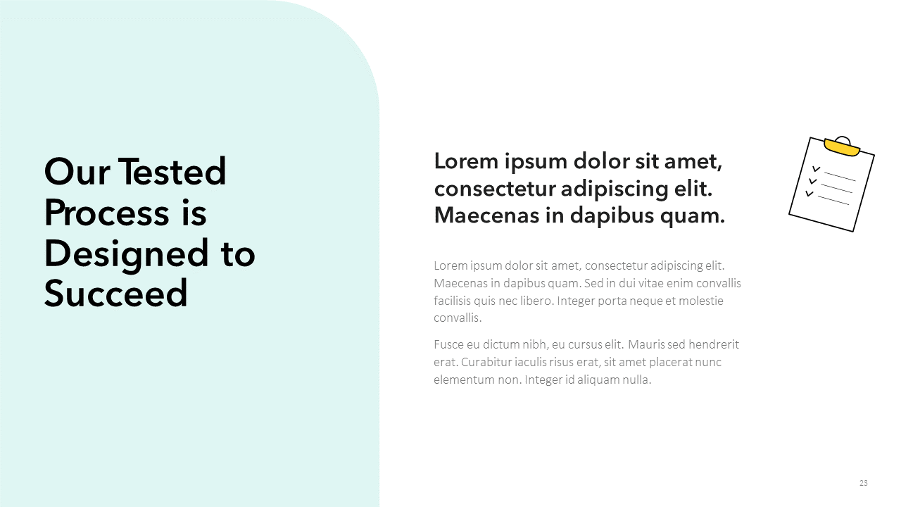 Consulting slide deck template