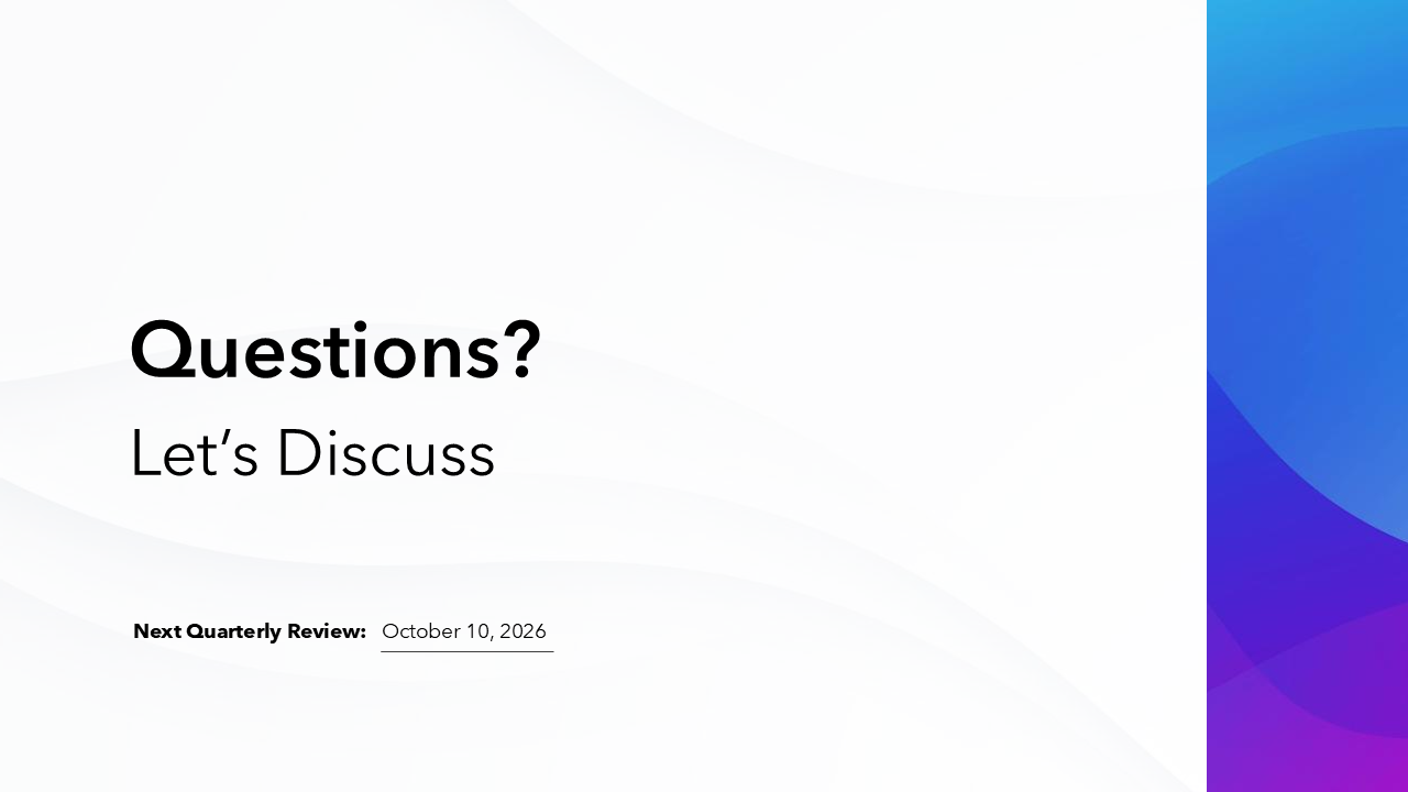 Quarterly Business Review Template - IN BLUE