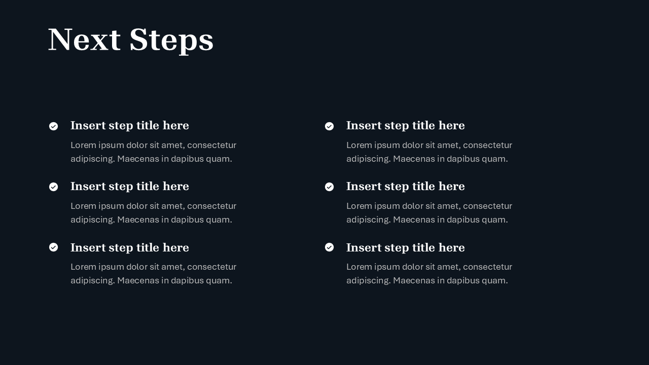 Black PPT Template