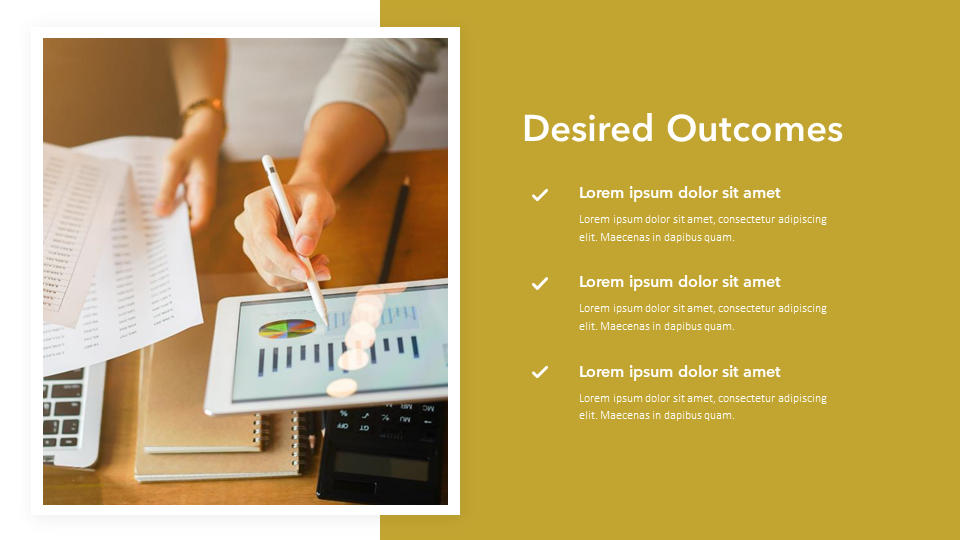 Desired Outcomes Slide Template