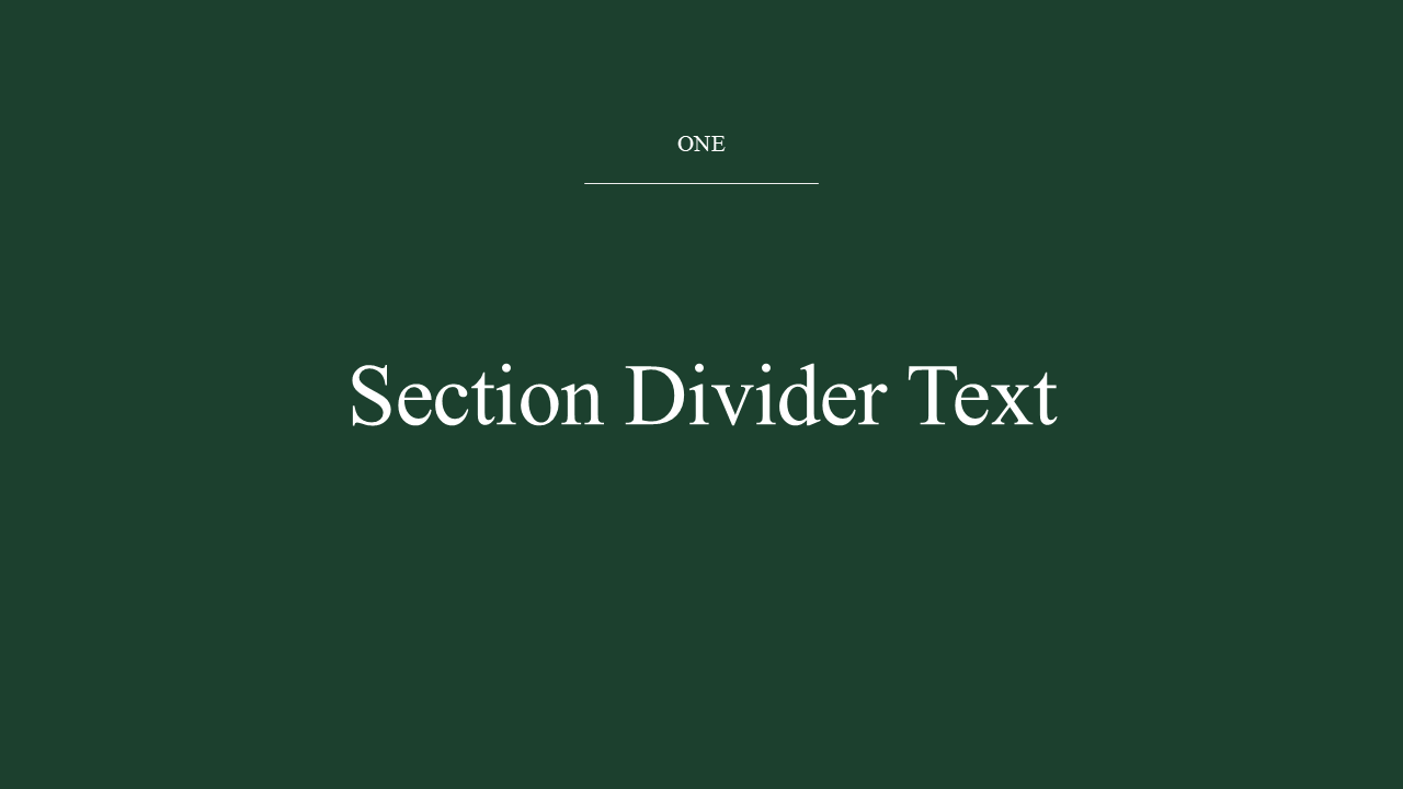 Title Slide for PowerPoint (with Matching Dividers & Closing)