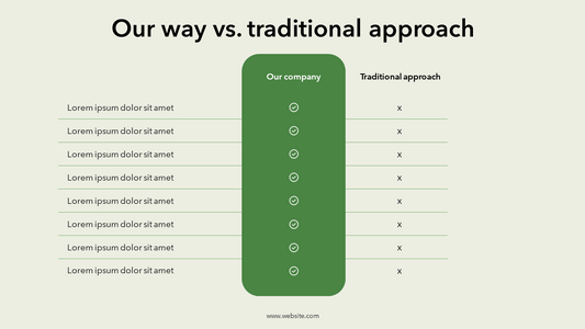 Comparison Slide Template