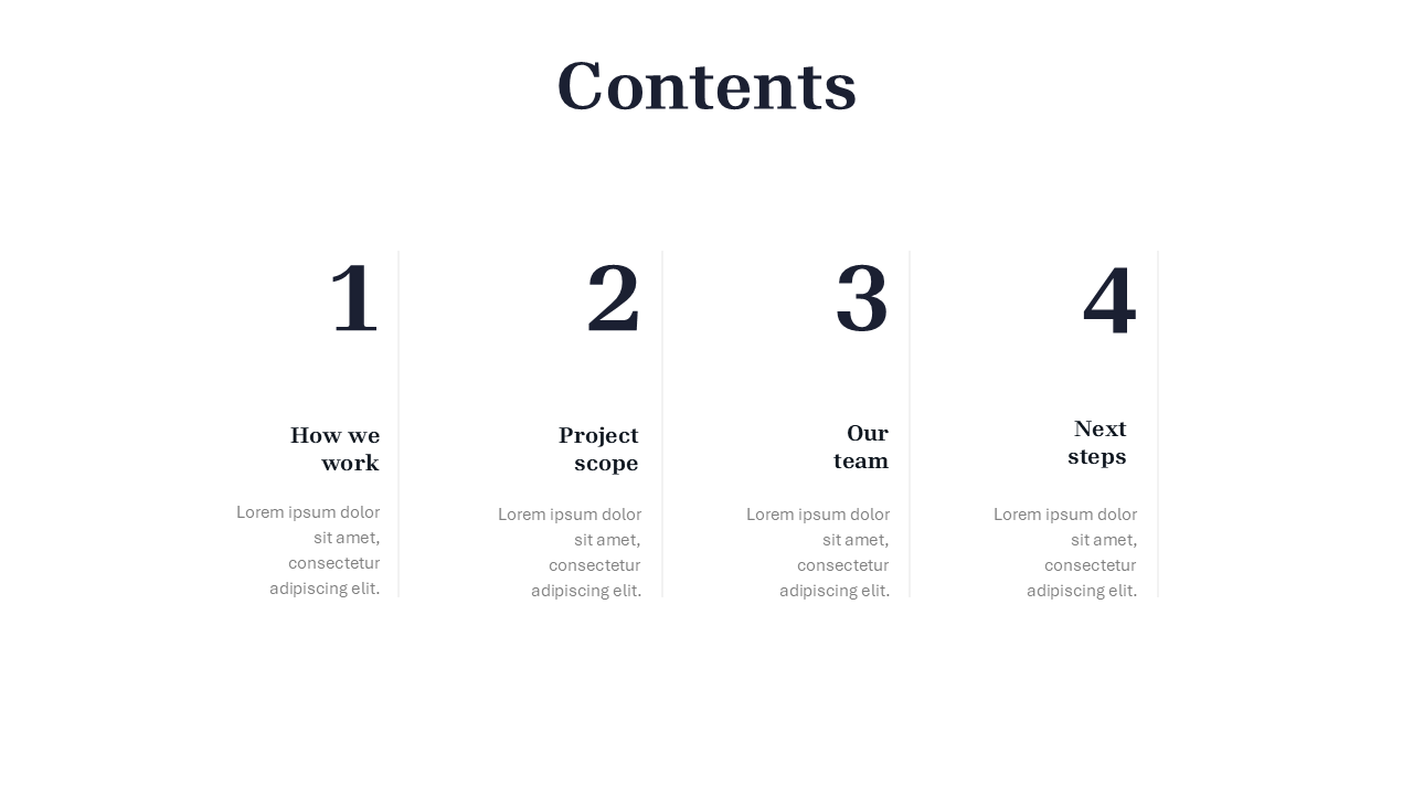 Black and White PowerPoint Template