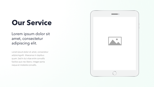 Tablet Mock-up - Slide Template