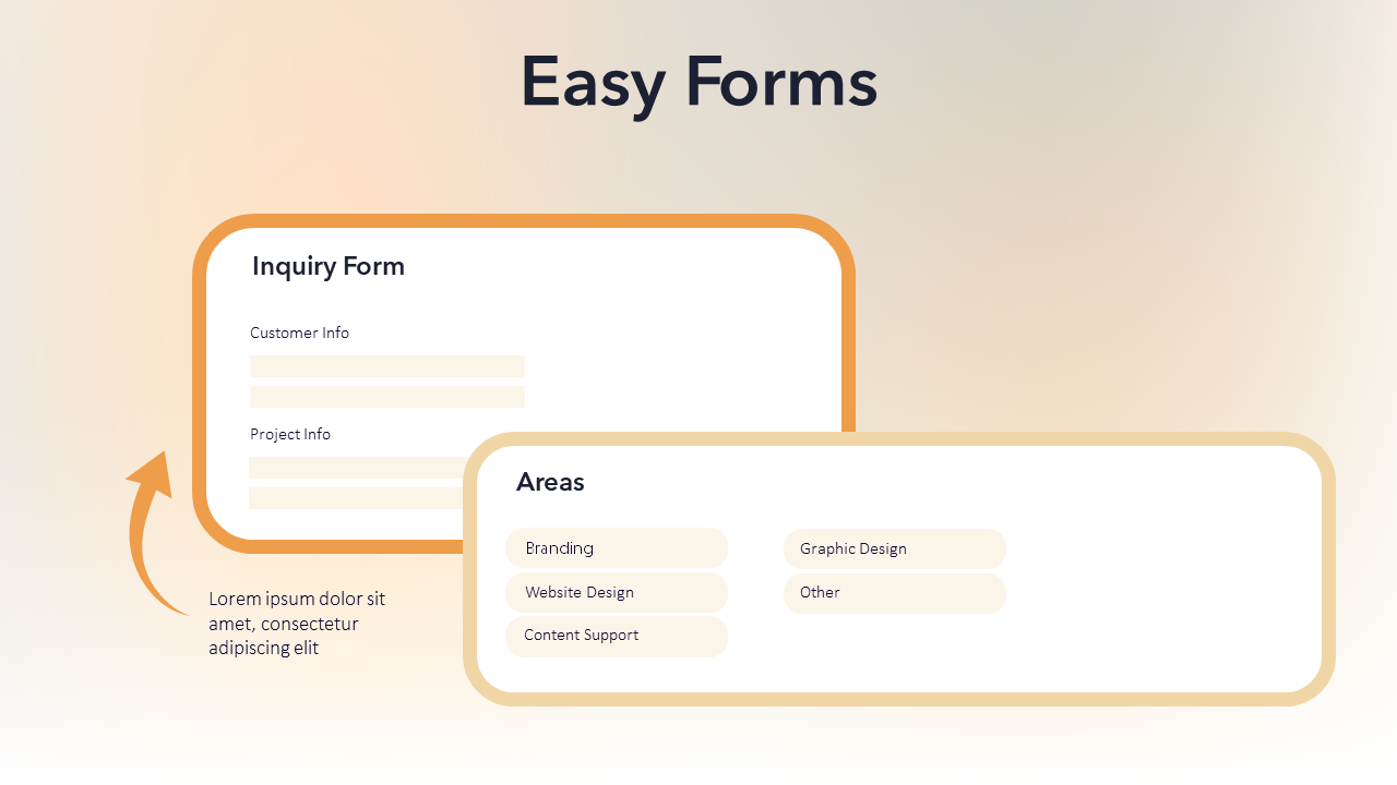 Editable Form Mockup - PPT Slide Template