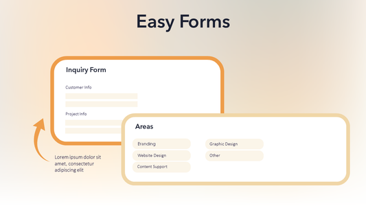 Editable Form Mockup - PPT Slide Template