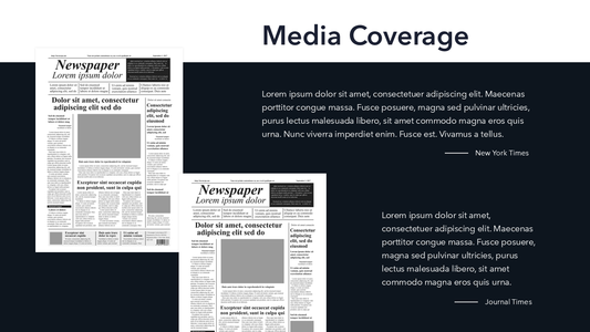 Media Coverage Slide PPT