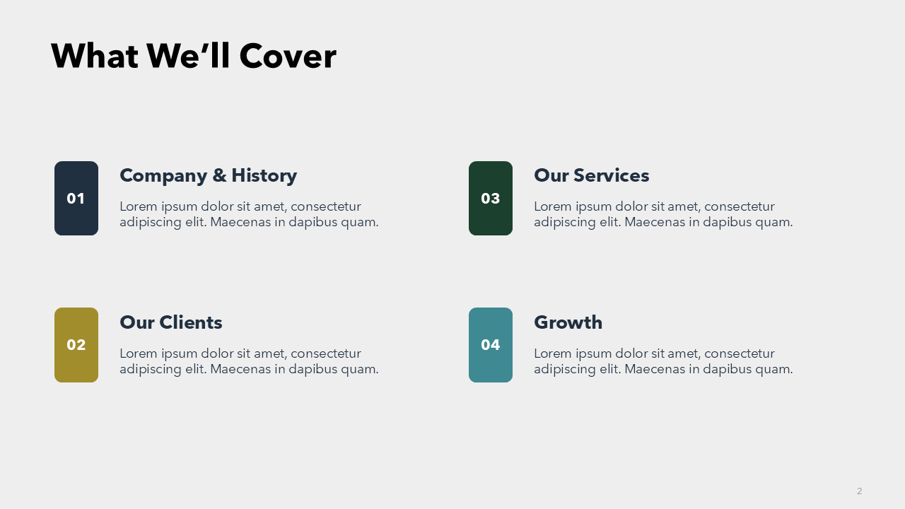 Business History & Overview Presentation