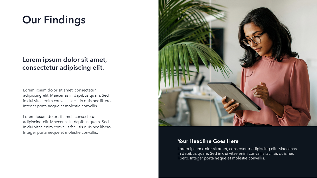 Findings & Insights Slide