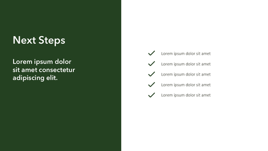 Next Steps & Title Slide