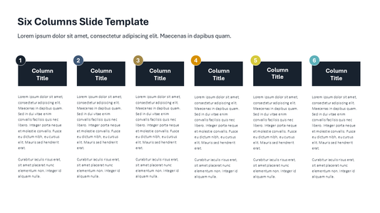 Slide with 6 Points | PowerPoint