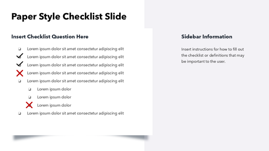 Paper Style Checklist Slide | PowerPoint