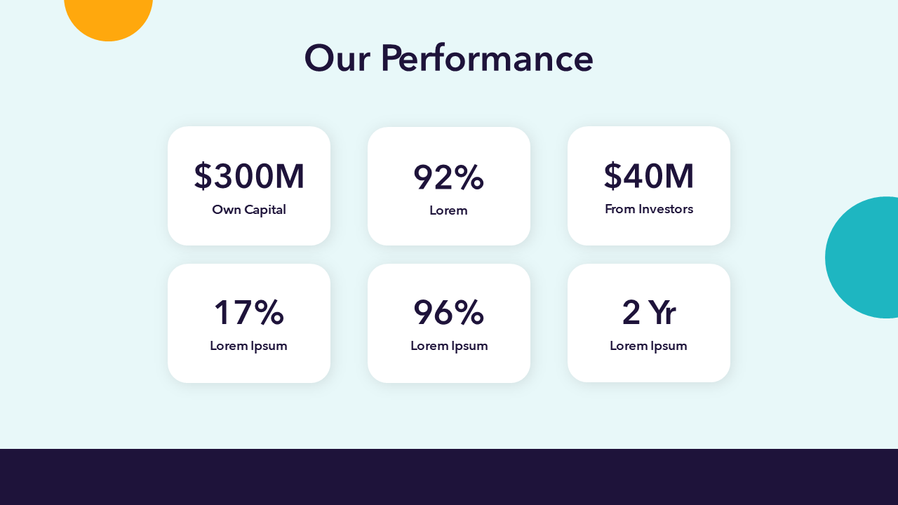 Our Numbers and Stats - Slide Template
