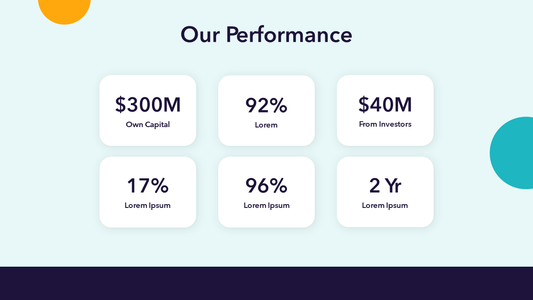 Our Numbers and Stats - Slide Template