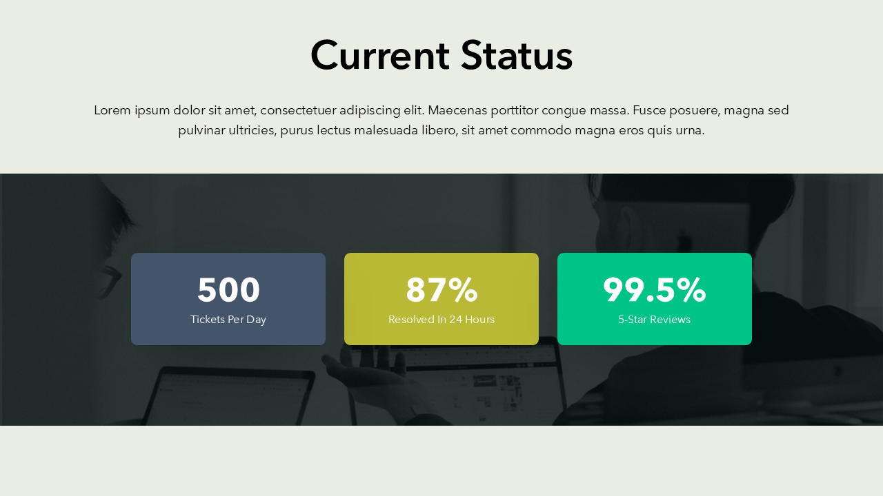 Current Status Slide