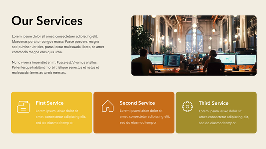 Our Services PPT Template