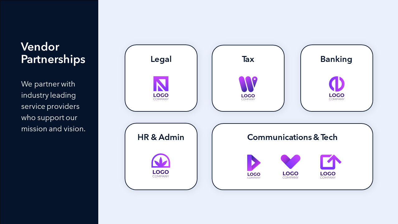 Vendor Partnerships Slide Template
