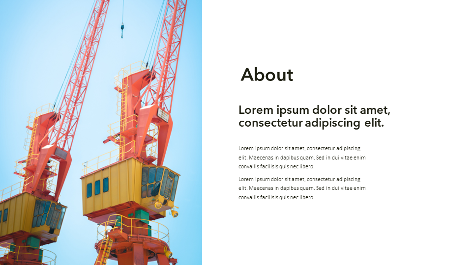 Construction Presentation Template