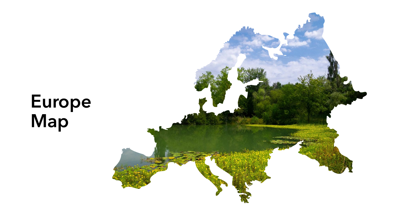 Europe Map PPT Slides