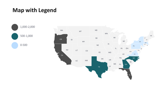 Editable US Map Slide