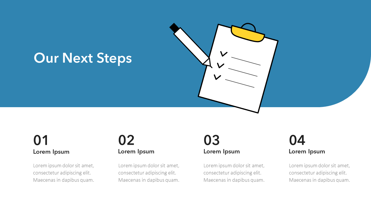Our Next Steps Slide