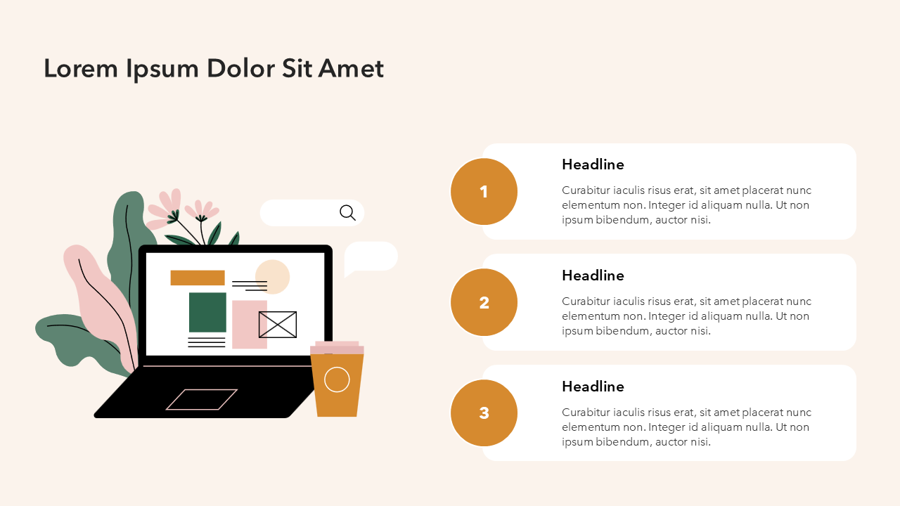Illustrated Bullet Point Slide
