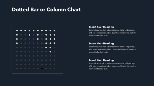 Dotted Bar Chart - PPT Slide Template