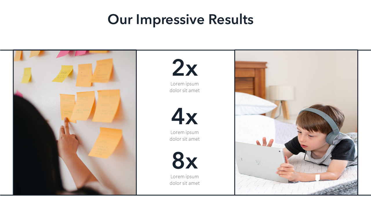 Our Impressive Results Slide Template