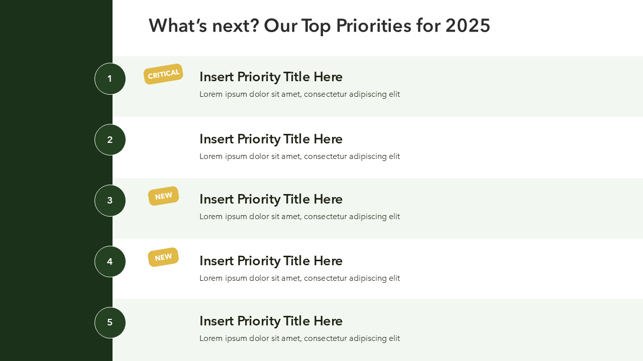 Priorities Slide
