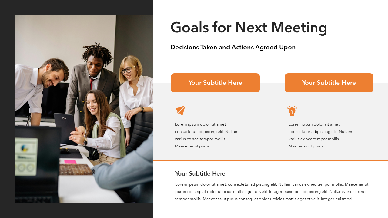 Orange and Black PPT Template