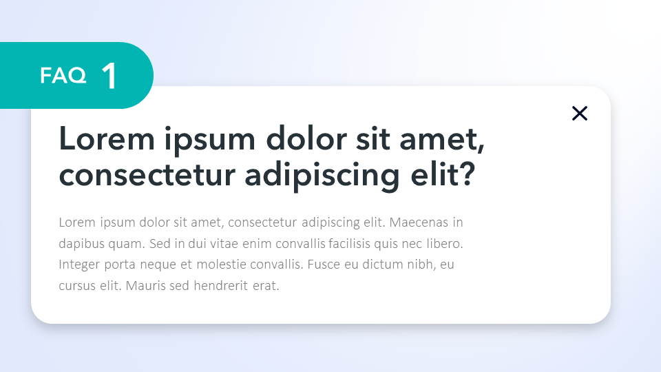 FAQs PowerPoint Template