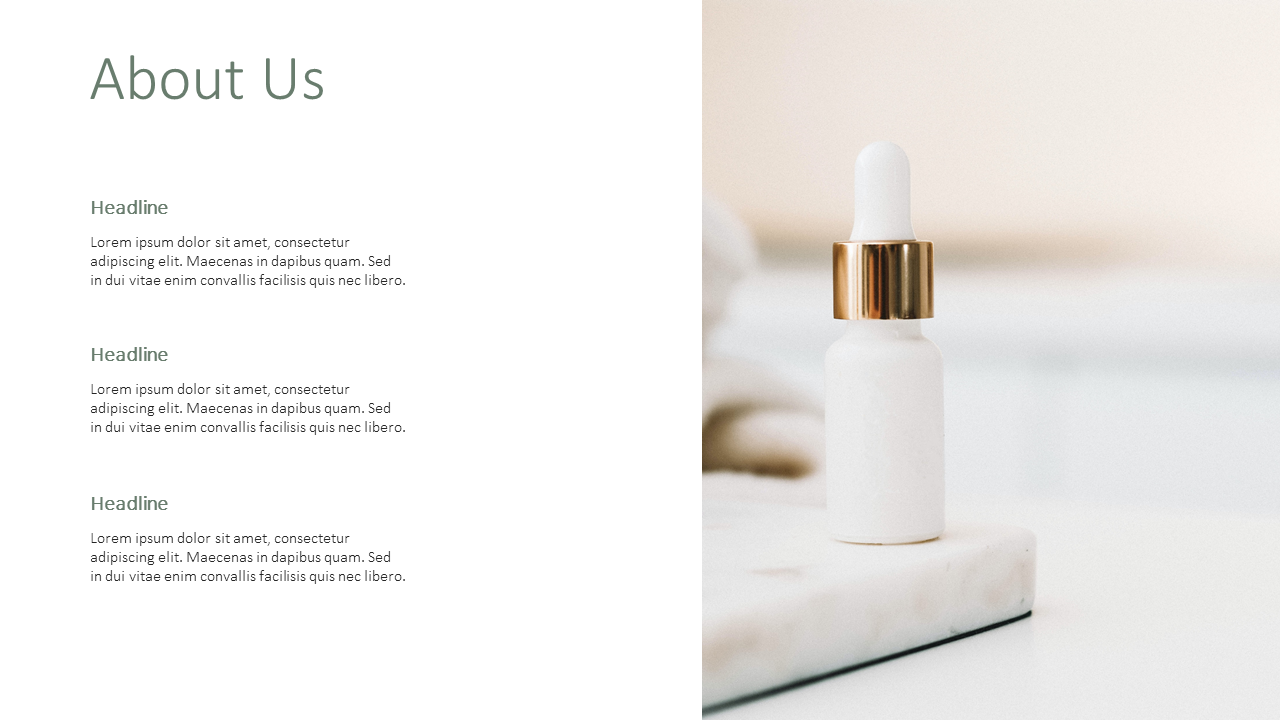Beauty Products PPT Template