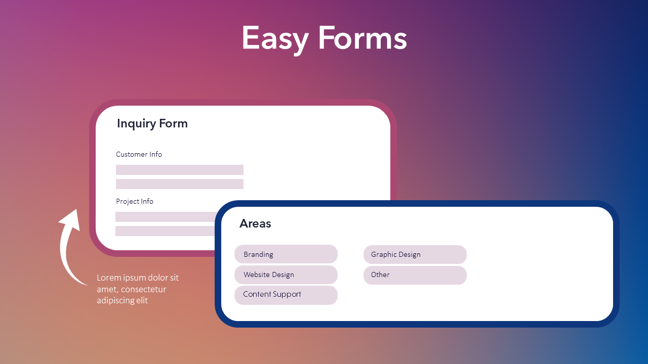Editable Form Mockup - PPT Slide Template