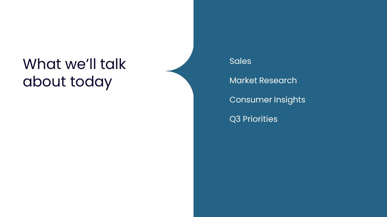 Agenda Slide PPT Template